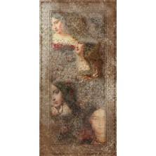 Керамический гранит 119,5х238,5 Венеция декорированный обрезной (2,85/42,75 м2)