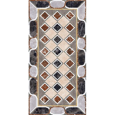 Керамический гранит 119,5х238,5 Композиция декорированный лаппатированный (2,85/42,75)