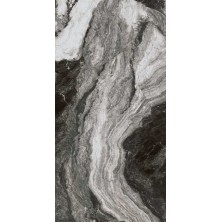 Керамический гранит 119,5х238,5 Ониче белый чёрный лаппатированный (2,85/14,25)