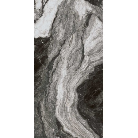 Керамический гранит 119,5х238,5 Ониче белый чёрный лаппатированный (2,85/14,25)