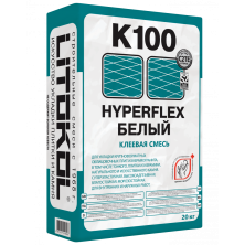 Клеевая смесь HYPERFLEX K100 белый, 20кг