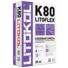 Клеевая смесь LITOFLEX K80 серый 25кг