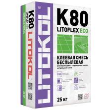 Клеевая смесь LITOFLEX K80 ECO серый, 25кг