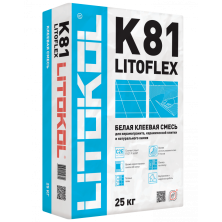 Клеевая смесь LITOFLEX К81 белый, 25кг