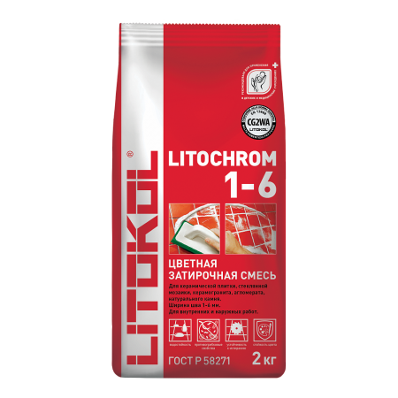 Затирочная смесь LITOCHROM 1-6 2кг