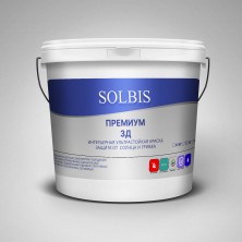 Краска  SOLBIS Премиум 3Д Ультростойкая (ВД-АК 205) F-375, 12 кг