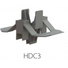 Пластиковая прижимная клипса  HDC3 для панелей толщиной: 40 мм (кромка А) (упак. 100 шт.)