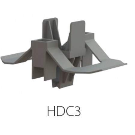 Пластиковая прижимная клипса  HDC3 для панелей толщиной: 40 мм (кромка А) (упак. 100 шт.)