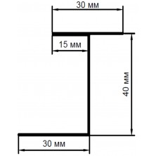 Профиль стеновой TZ 40 2400 RAL9016 белый (упак. 15шт./36 м.п.)